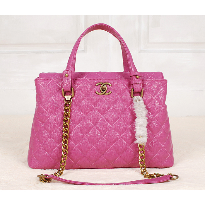 2013 Chanel Classic Caviar Leather Two Handle Bag A66056 Rose