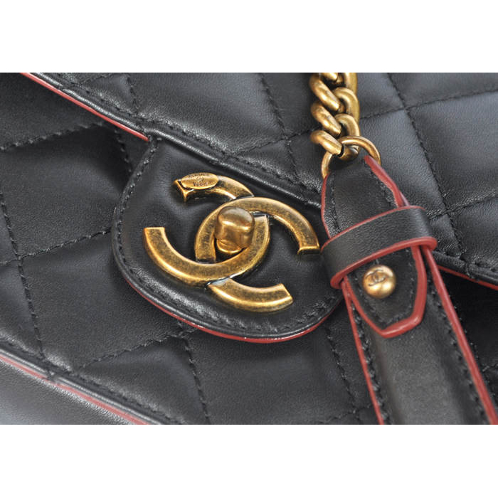 2013 Chanel Flap Shoulder Bag Original leather A37007 Black