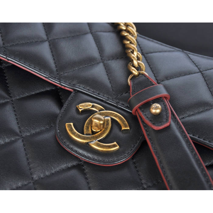 2013 Chanel Flap Shoulder Bag Original leather A37008 Black