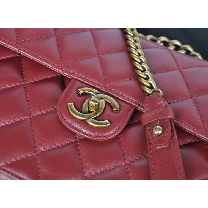 2013 Chanel Flap Shoulder Bag Original leather A37008 Burgundy