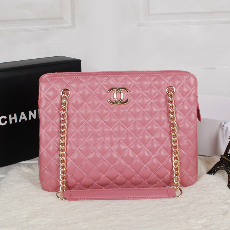 2013 Chanel Sheepskin Leather Shoulder Bag A2235 Cherry pink