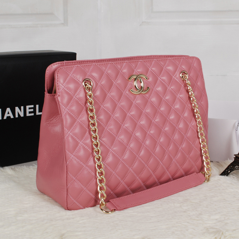 2013 Chanel Sheepskin Leather Shoulder Bag A2235 Cherry pink