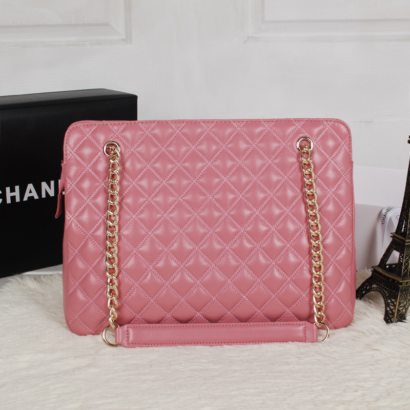 2013 Chanel Sheepskin Leather Shoulder Bag A2235 Cherry pink