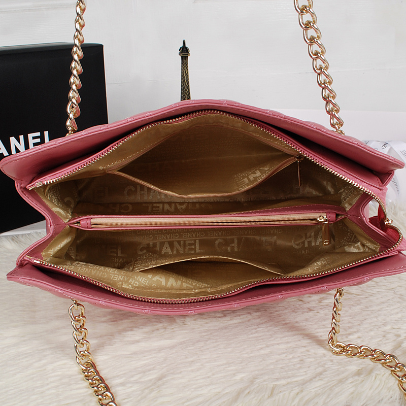 2013 Chanel Sheepskin Leather Shoulder Bag A2235 Cherry pink