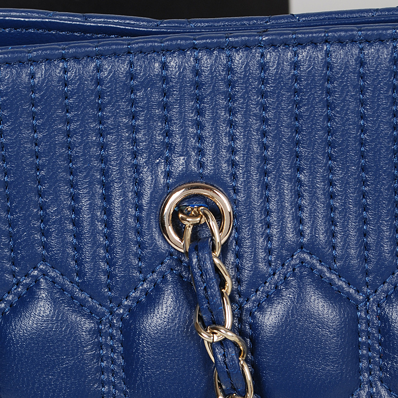 2013 Chanel Shoulder Bag Sheepskin Leather A2241 Royal blue