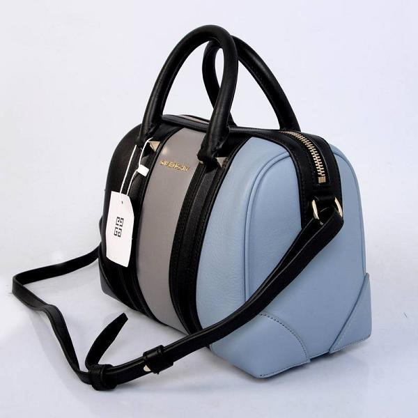 2013 Givenchy Lucrezia Calfskin leather bag 59267 black&blue&grey