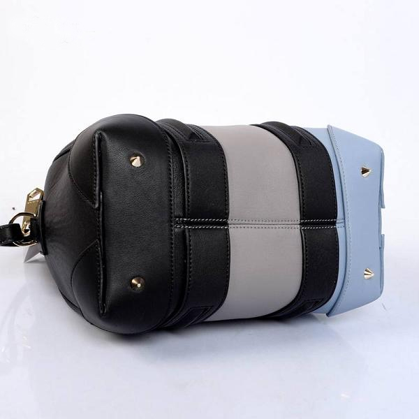 2013 Givenchy Lucrezia Calfskin leather bag 59267 black&blue&grey