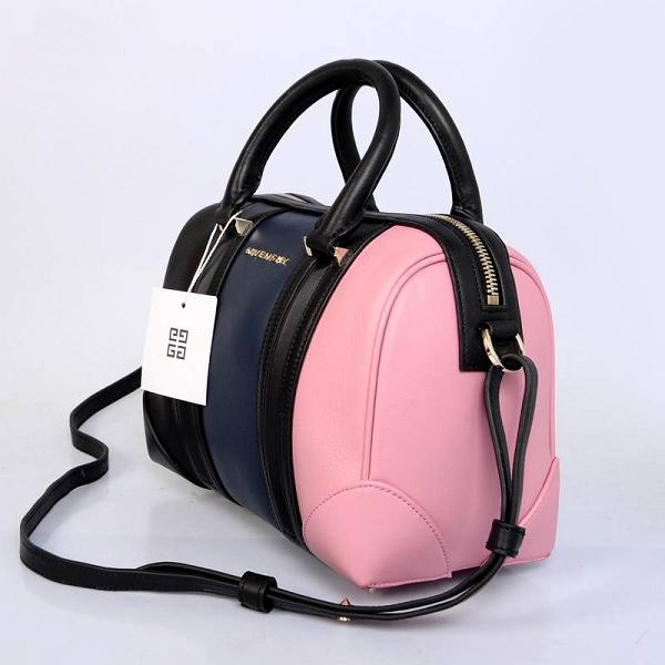 2013 Givenchy Lucrezia Calfskin leather bag 59267 black&blue&pink