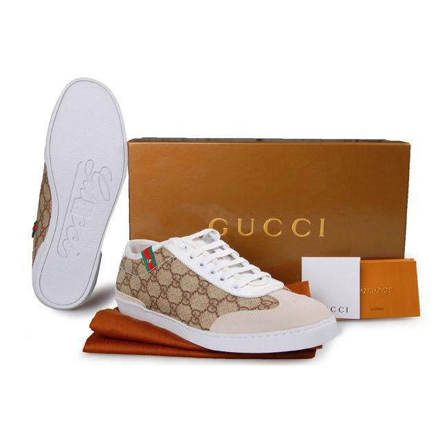 2013 Gucci Classic shoes 215360 in apricot with gray