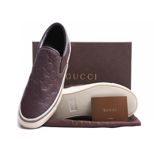 2013 Gucci Classic shoes 221821 in coffee