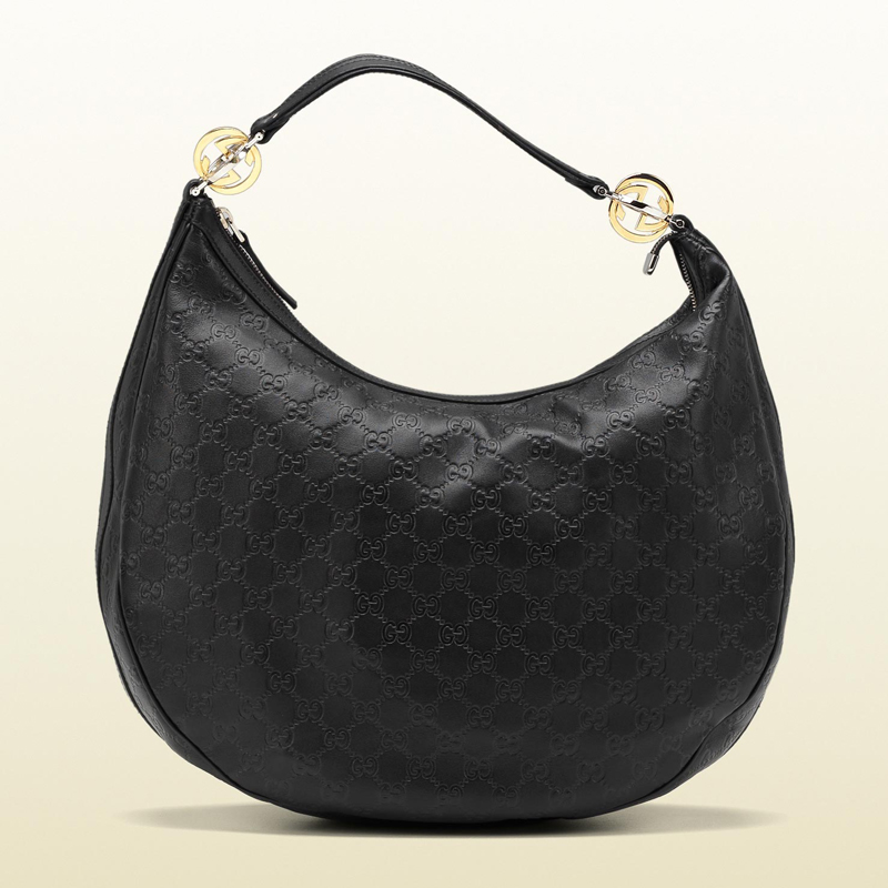 2013 Gucci GG twins large hobo with interlocking G ornaments