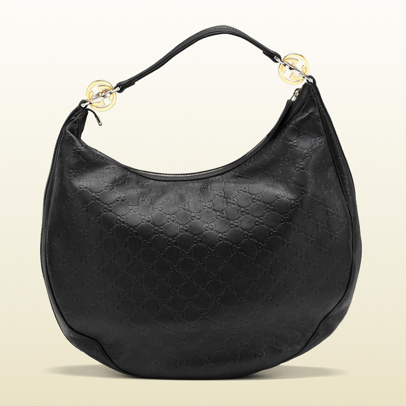 2013 Gucci GG twins large hobo with interlocking G ornaments