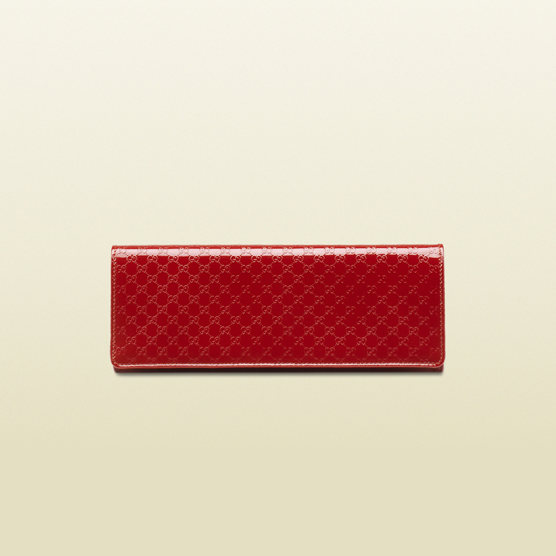 2013 Gucci broadway microguccissima leather evening clutch