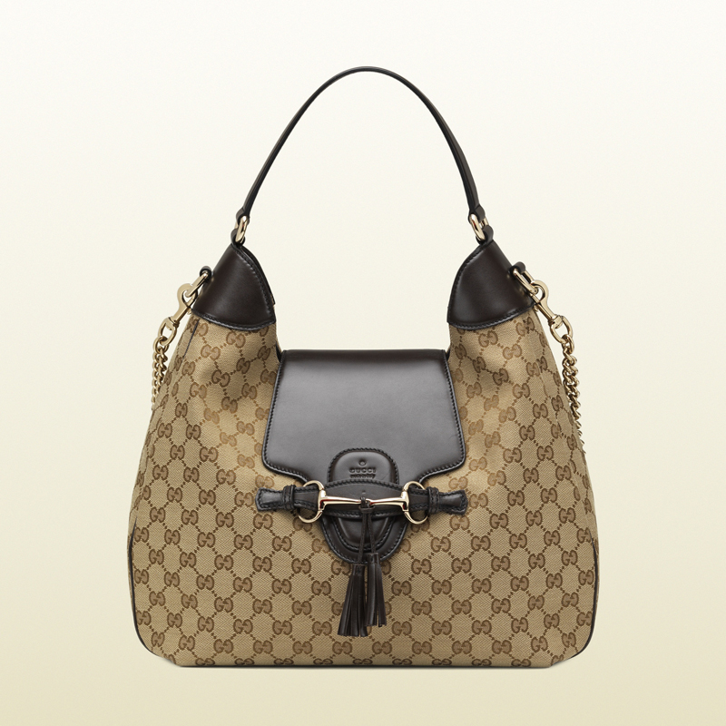 2013 Gucci emily original GG canvas hobo