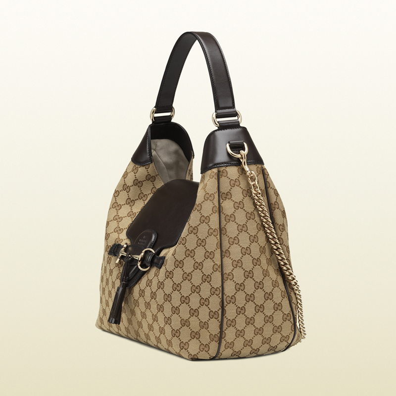 2013 Gucci emily original GG canvas hobo