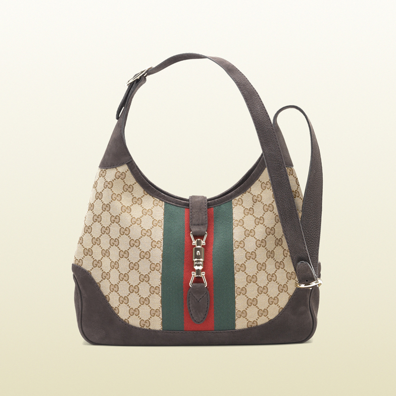 2013 Gucci jackie original GG canvas shoulder bag