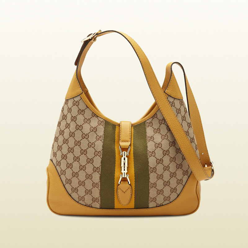 2013 Gucci jackie original GG canvas shoulder bag