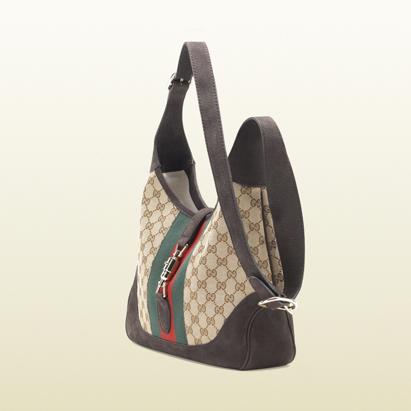 2013 Gucci jackie original GG canvas shoulder bag