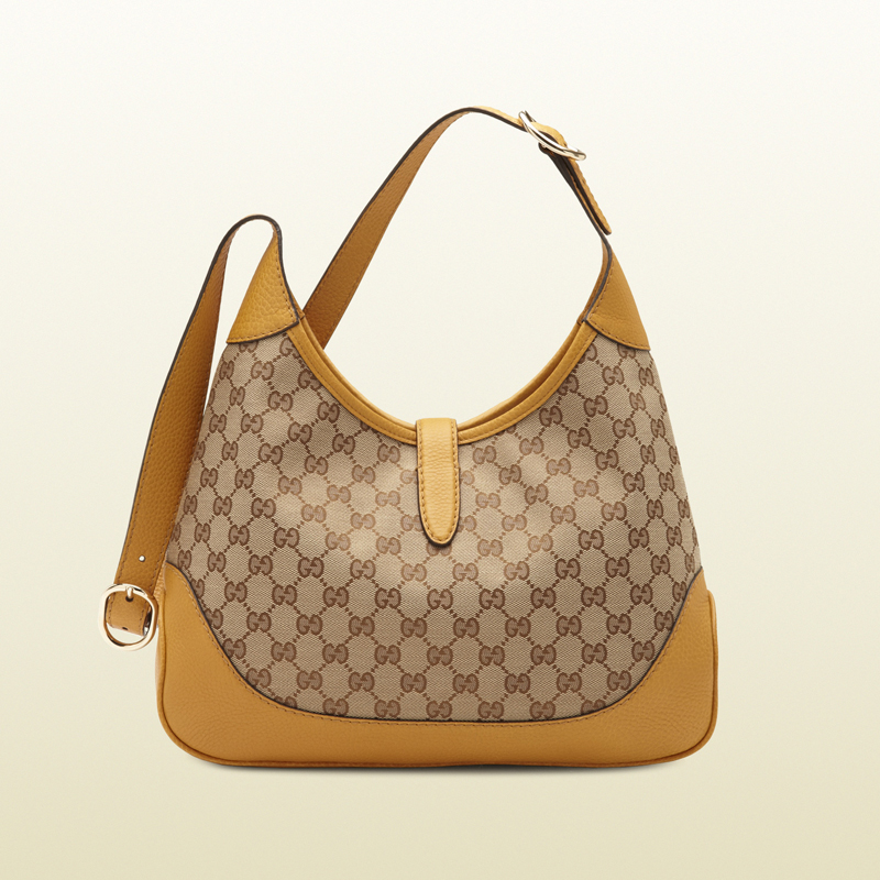 2013 Gucci jackie original GG canvas shoulder bag