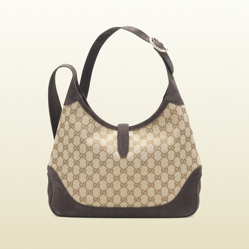 2013 Gucci jackie original GG canvas shoulder bag