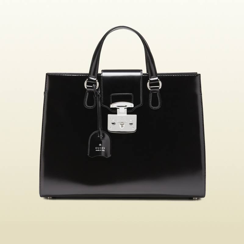 2013 Gucci lady lock leather tote