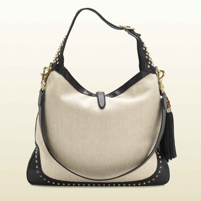 2013 Gucci new jackie white straw shoulder bag