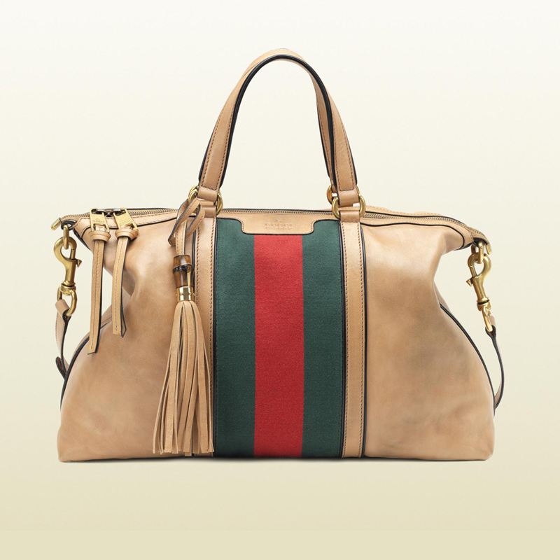 2013 Gucci rania leather top handle bag