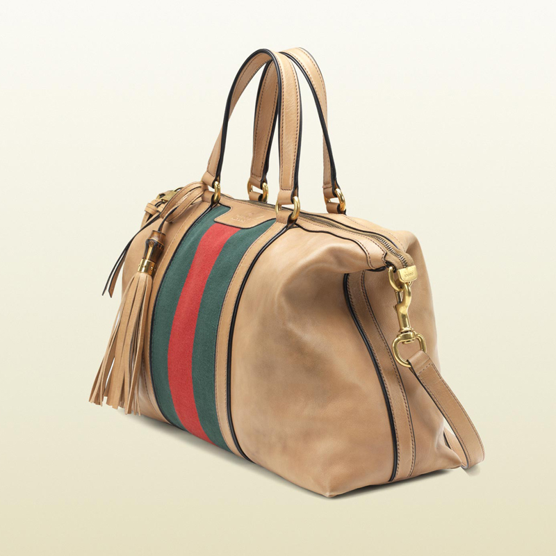 2013 Gucci rania leather top handle bag