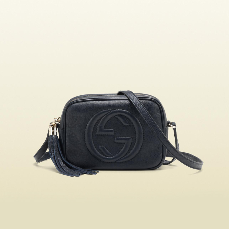 2013 Gucci soho blue leather disco bag