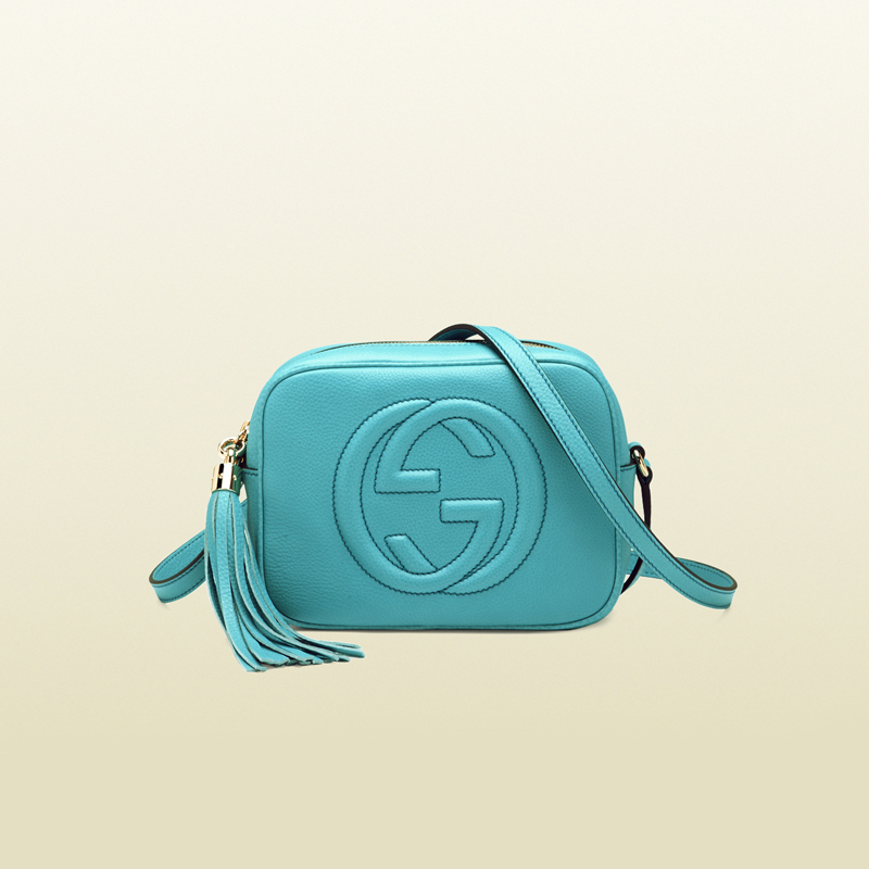 2013 Gucci soho light blue leather disco bag