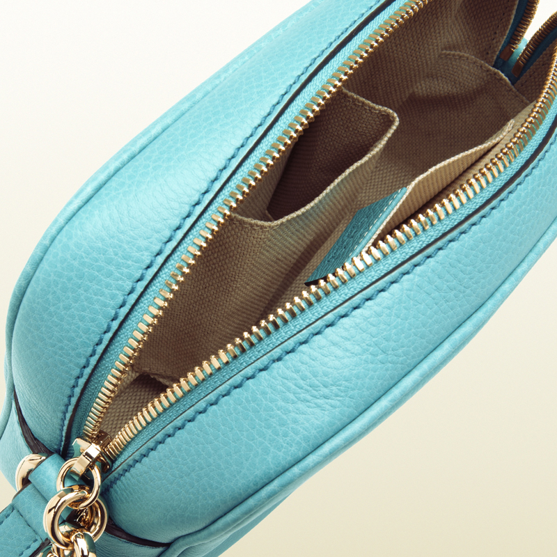 2013 Gucci soho light blue leather disco bag