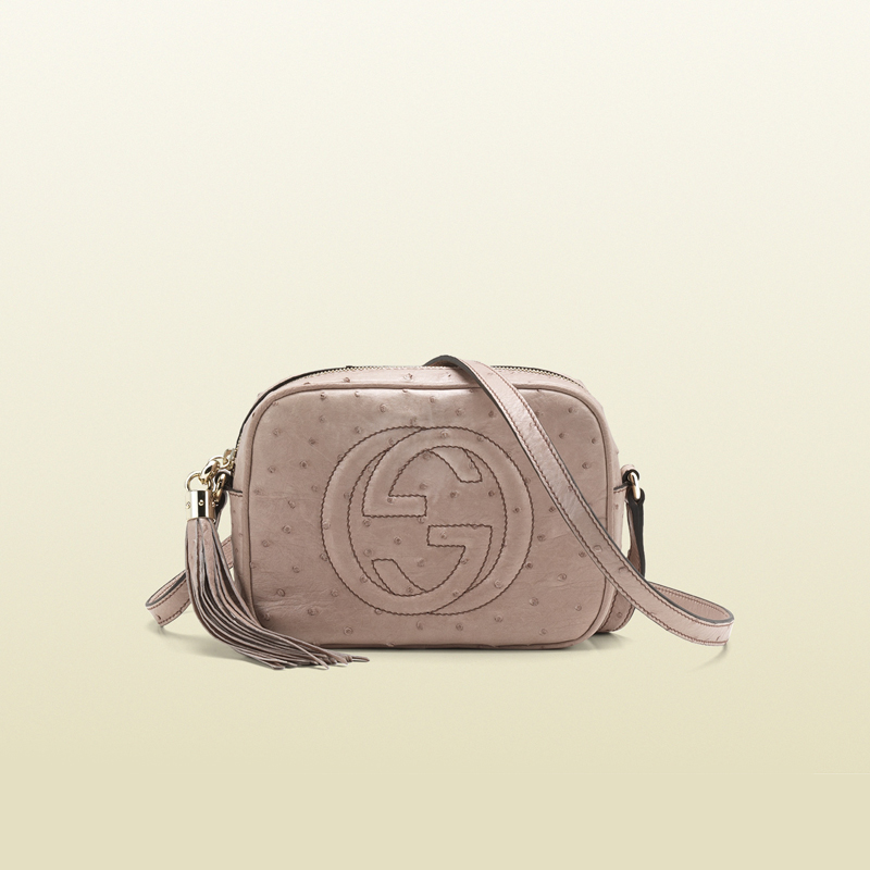 2013 Gucci soho light pink ostrich disco bag