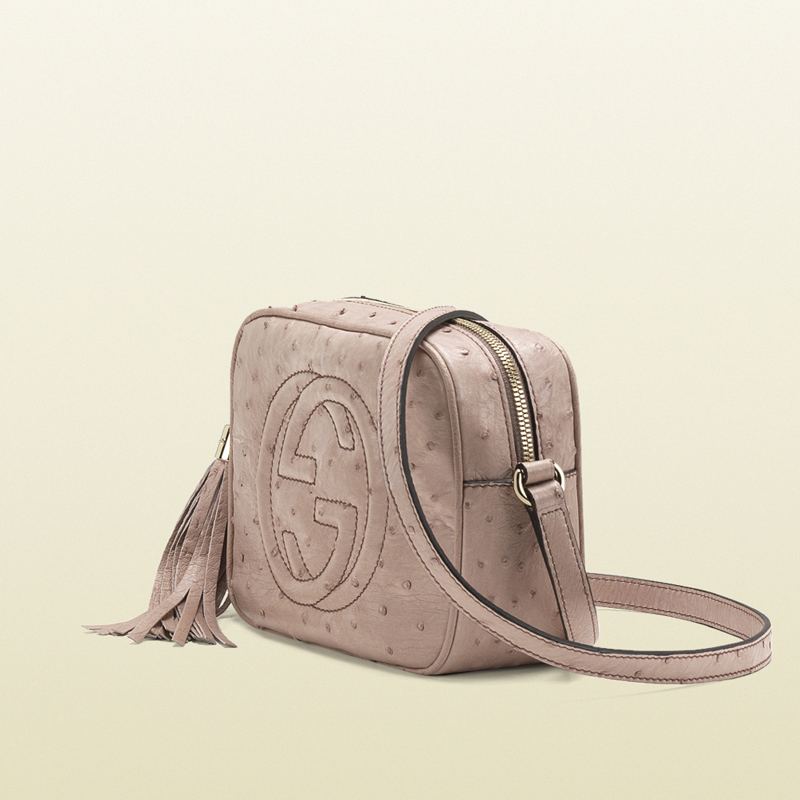 2013 Gucci soho light pink ostrich disco bag