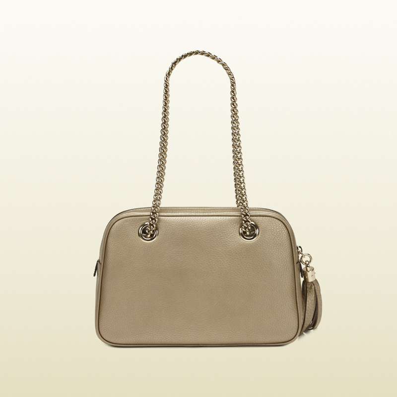 2013 Gucci soho metallic leather chain shoulder bag