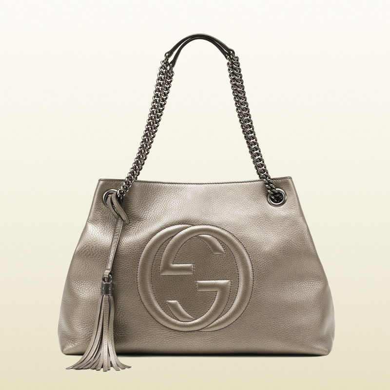 2013 Gucci soho metallic leather shoulder bag