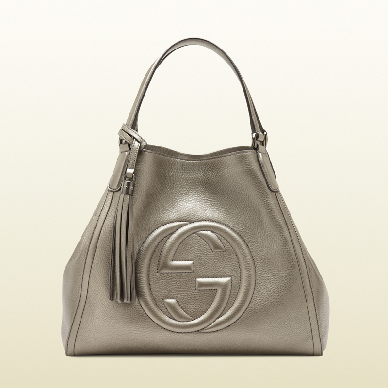 2013 Gucci soho metallic leather shoulder bag