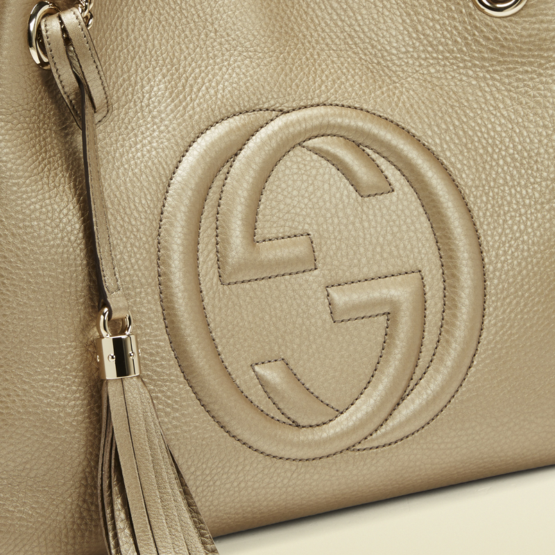 2013 Gucci soho metallic leather shoulder bag