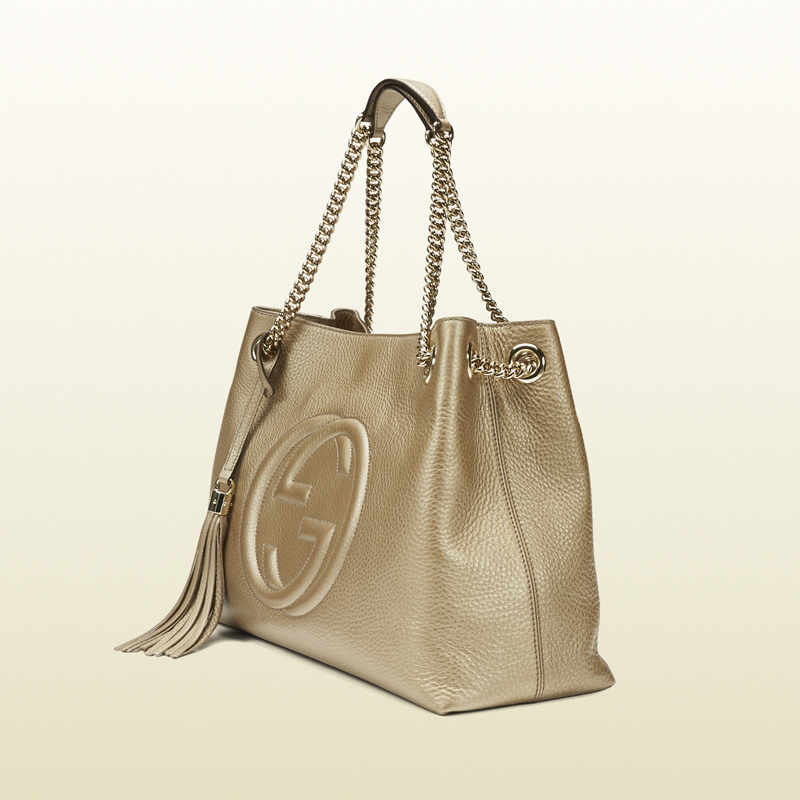 2013 Gucci soho metallic leather shoulder bag