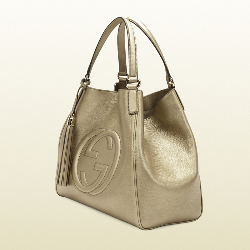 2013 Gucci soho metallic leather shoulder bag