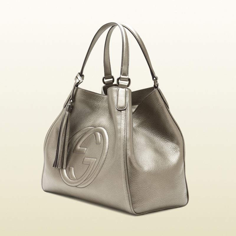 2013 Gucci soho metallic leather shoulder bag