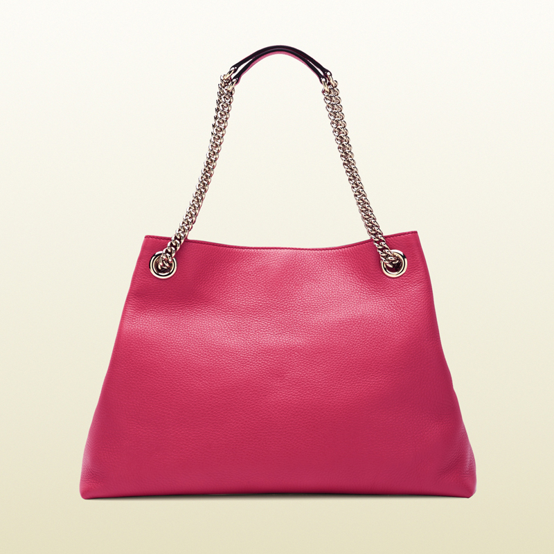 2013 Gucci soho shocking pink leather shoulder bag