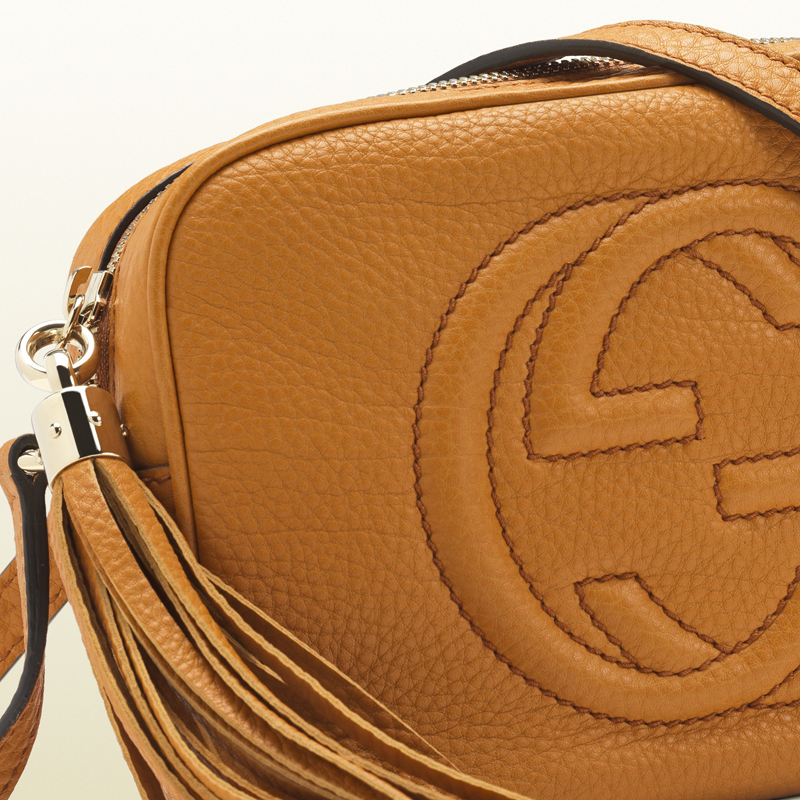 2013 Gucci soho sunflower ostrich disco bag