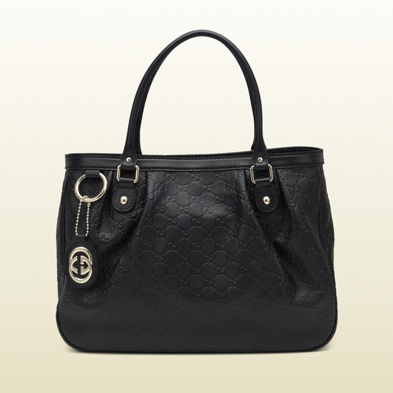 2013 Gucci sukey black guccissima leather tote