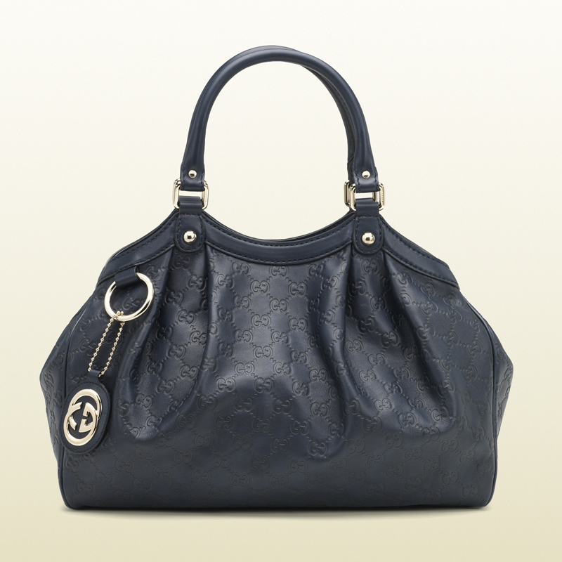 2013 Gucci sukey blue guccissima tote