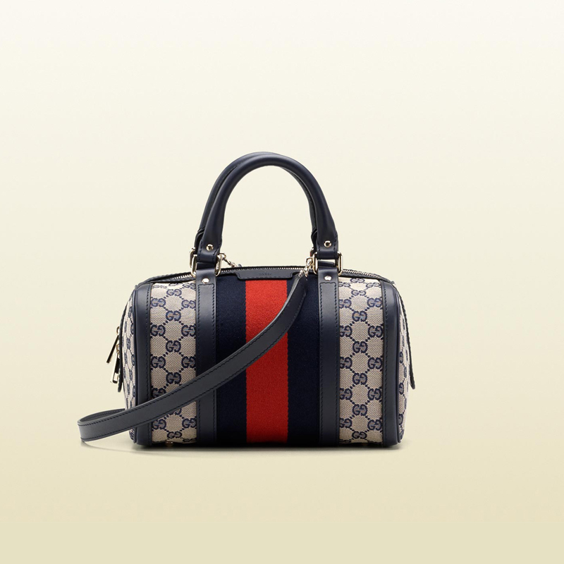 2013 Gucci vintage web boston bag