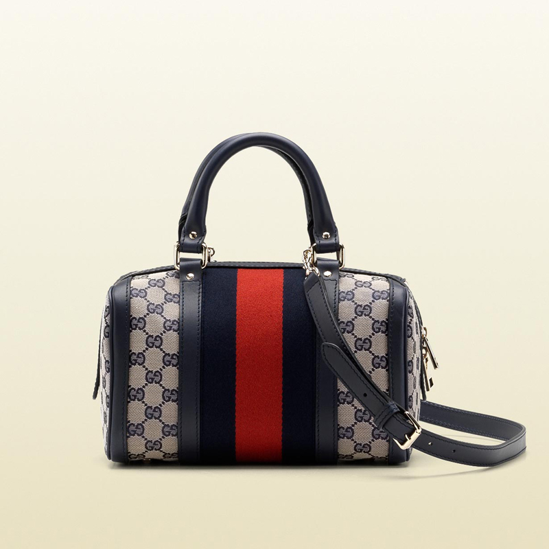 2013 Gucci vintage web boston bag