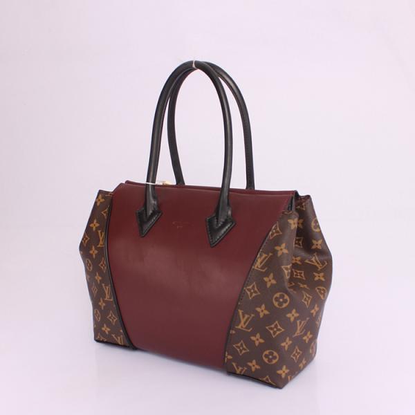 2013 Louis Vuitton Monogram Canvas Tote W PM M40941 Burgundy