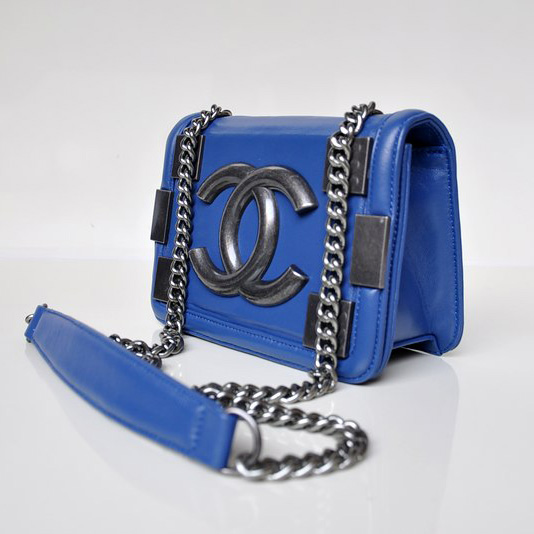 2013 Nestest Chanel Shoulder Bag Lambskin Leather A67088 Blue