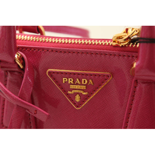 2013 PRADA Patent Leather tote bag 0838 in Rose