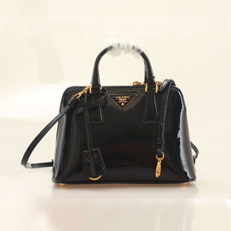 2013 PRADA Patent Leather tote bag 0838 in boln